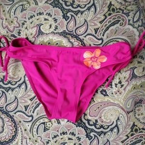 Hot Pink Bikini Bottoms with side ties, Small